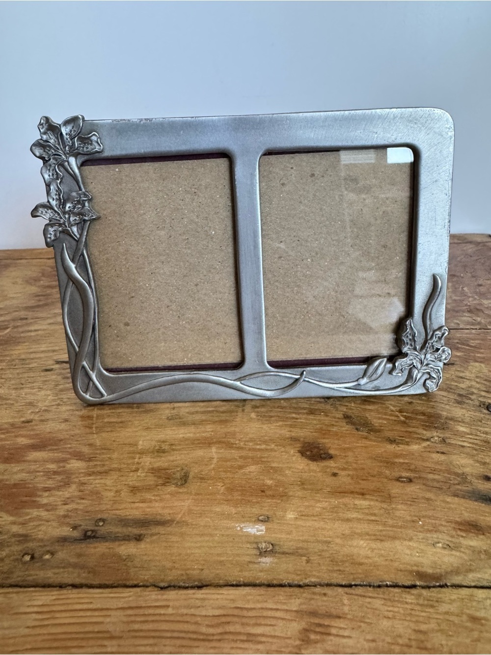 Vintage Oval Pewter Picture Frame Seagull Fine Pewter 1984